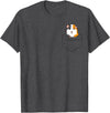 Funny Guinea Pig Lover Gifts Guinea Pig Owner Cute Pocket Guinea Pig T-Shirt - Dark Heather Grey