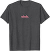 Geekists Pig Lover Humor Funny Pig Lover Gift Cute Oink Cartoon Animal Humor Graphic T-Shirt - Dark Heather Grey