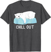 Eisbär Klimawandel Geschenkidee Funny Polar Bear North Pole Polar Bear Love Climate Change T-Shirt - Dark Heather Grey