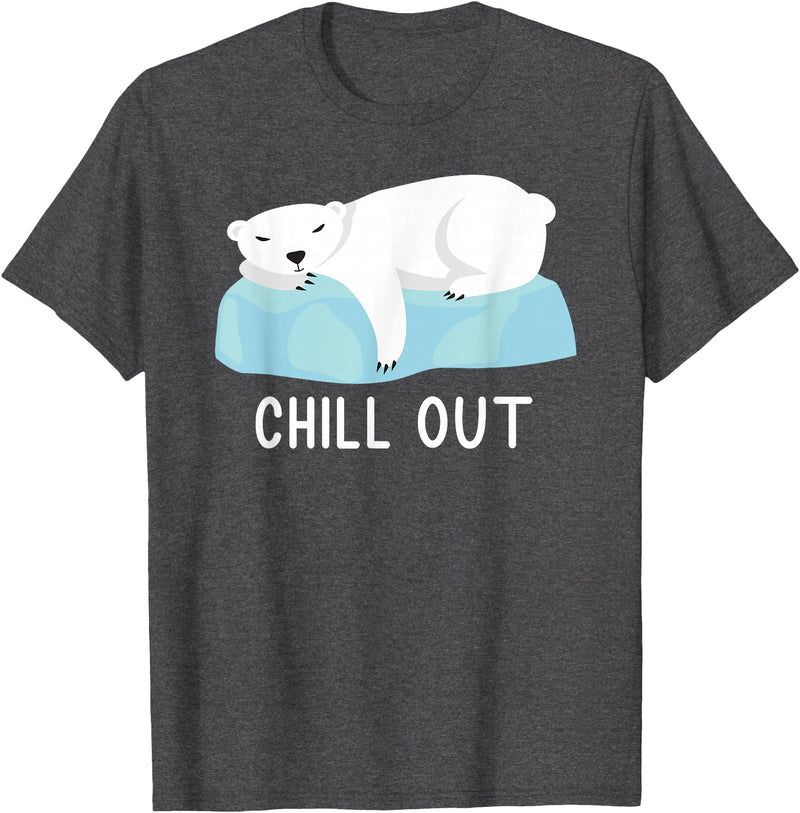 Eisbär Klimawandel Geschenkidee Funny Polar Bear North Pole Polar Bear Love Climate Change T-Shirt - Dark Heather Grey
