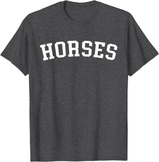 Horses - Designs Horses T-Shirt - Dark Heather Grey
