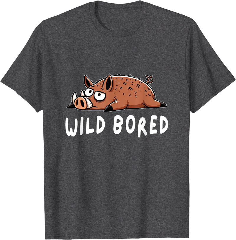 Wild Hog Hunting Hog Hunter Funny Pig Wild Boar T-Shirt - Dark Heather Grey