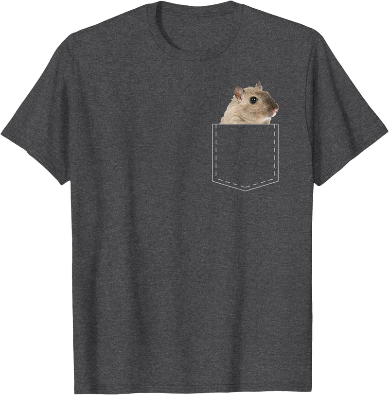 Boys Girls Cute Cool Hamster Lover T-Shirt Gift for Kids T-Shirt - Dark Heather Grey