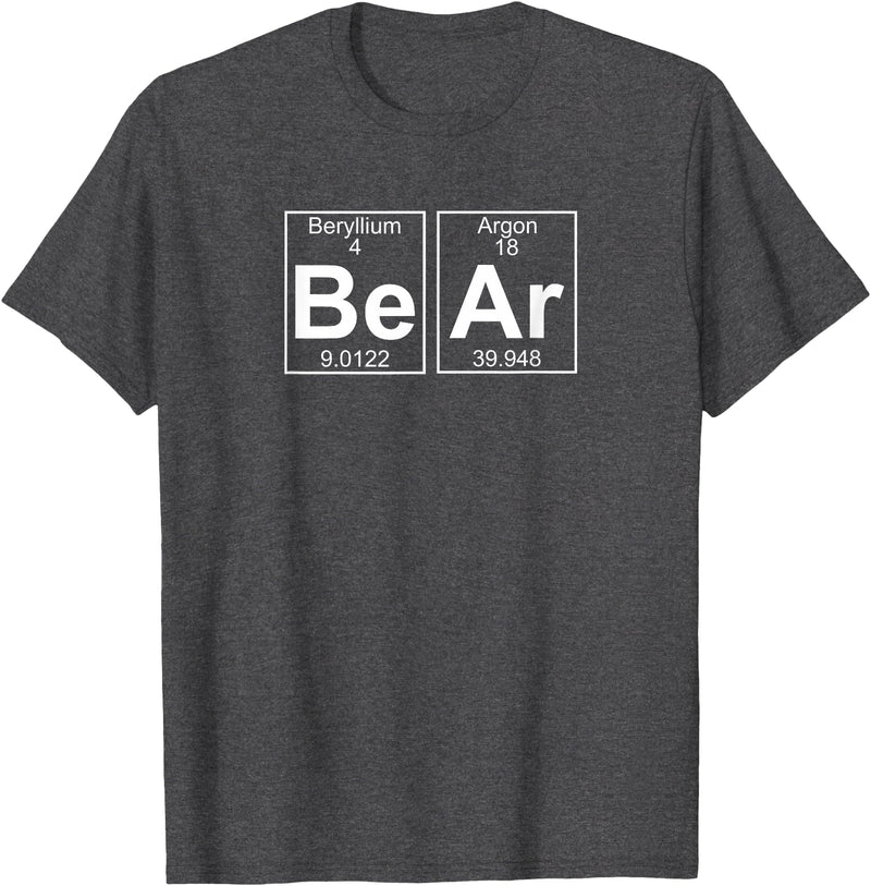 Gay Bear Pride T-Shirts Bear Periodic Table - Gay Bear Pride T-Shirt T-Shirt - Dark Heather Grey