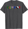 Bear In The Cloud Coexist T-Shirt - Dark Heather Grey