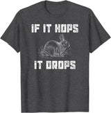 Funny Rabbit Hunting - Great Sarcastic Hunter Gift T-Shirt in Dark Heather Grey