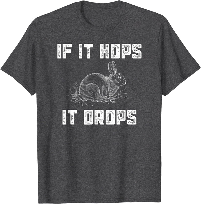 Funny Rabbit Hunting - Great Sarcastic Hunter Gift T-Shirt in Dark Heather Grey