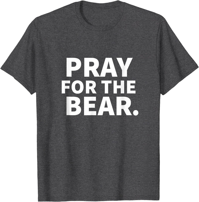 Pray For The Bear Zag Pray For The Bear T-Shirt - Dark Heather Grey