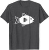 Fish gifts Fish icon T-Shirt - Dark Heather Grey