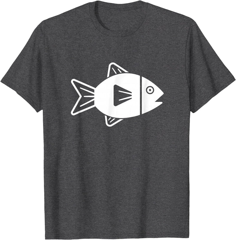 Fish gifts Fish icon T-Shirt - Dark Heather Grey