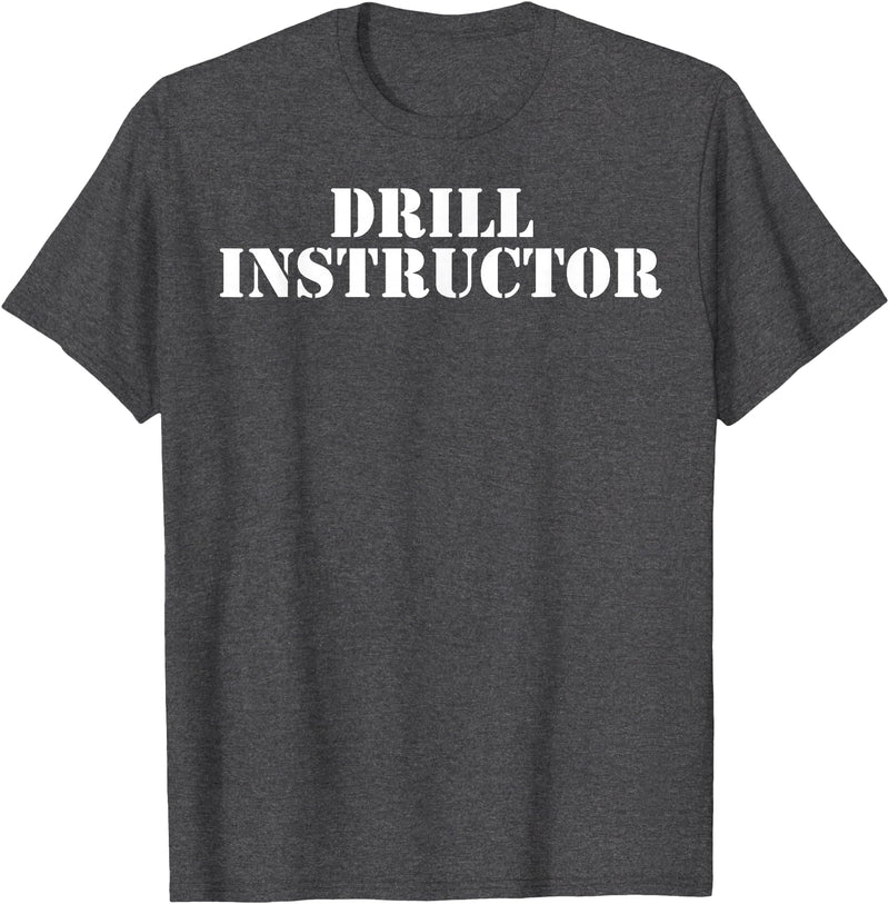 Military Drill Instructor Shirt Boot Camp Tee T-Shirt - Dark Heather Grey