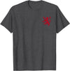 SCOTTISH RED LION Scotland RED Lion Rampant Symbol T-Shirt - Dark Heather Grey