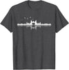 Wir Lieben Berge - Wandern & Camping Apparel Co. Wir Lieben Berge - Bear Hiking Camping Mountains Nature Trekking T-Shirt - Black - Unisex-Adults - Small - Short Sleeve - Classic Fit - Dark Heather Grey
