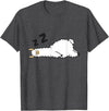 Sleeping Animals Tees And Gifts Llama Sleeping Tired Llama Napping Llama T-Shirt - Dark Heather Grey