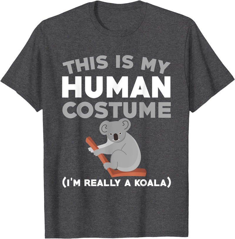 Koala Bear Lover Design Australia Wildlife Funny Koala Costume Love Koalas T-Shirt - Dark Heather Grey