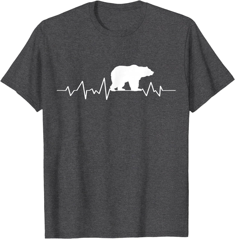 bear heartbeat t shirt Bear Heartbeat T-Shirt T-Shirt - Dark Heather Grey