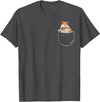 Pocket Hamster Shirt, Funny Hamster in Pocket Gift Tshirt T-Shirt - Dark Heather Grey