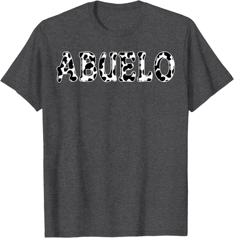 Cow Pattern Print Family Matching Birthday Apparel Cow Abuelo Birthday Family Matching Girl Boy Farm Birthday T-Shirt - Dark