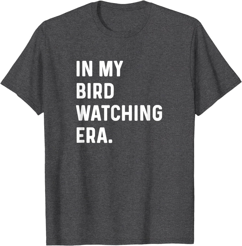 Bird Watching for Men Women Boys Girls by Jess in My Bird Watching Era - Birds Telescope Photography T-Shirt - Dark Heather Grey
