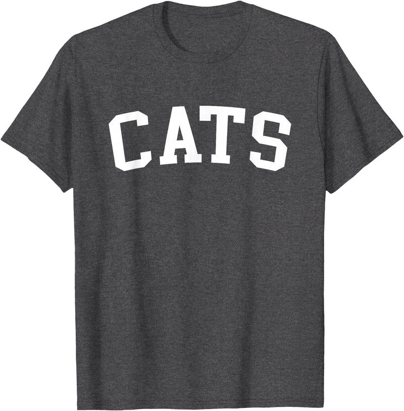 Cats - Style Cats T-Shirt - Dark Heather Grey