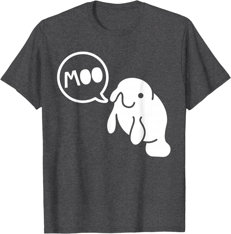 Manatee Marine Biology Tees Manatee Cows of the Sea Funny Marine Biology T-Shirt T-Shirt - Dark Heather Grey