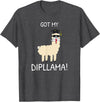 Funny Llama School Graduation Ceremony Got My Dipllama -Students School Graduation Day -Funny Llama T-Shirt - Dark Heather Grey