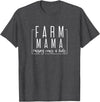 Farm mama raising cows and kids T-Shirt - Dark Heather Grey