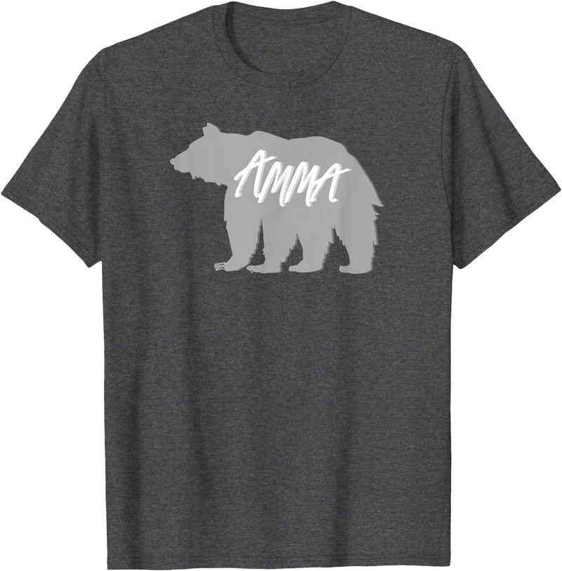 Grandma Granny GG T Shirt Gift SchippTees Amma Bear Icelandic Grandmother Nickname TShirt T-Shirt - Dark Heather Grey