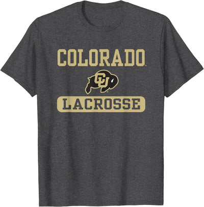 Elite Authentics Colorado Buffaloes Adults Black Lacrosse T-Shirt