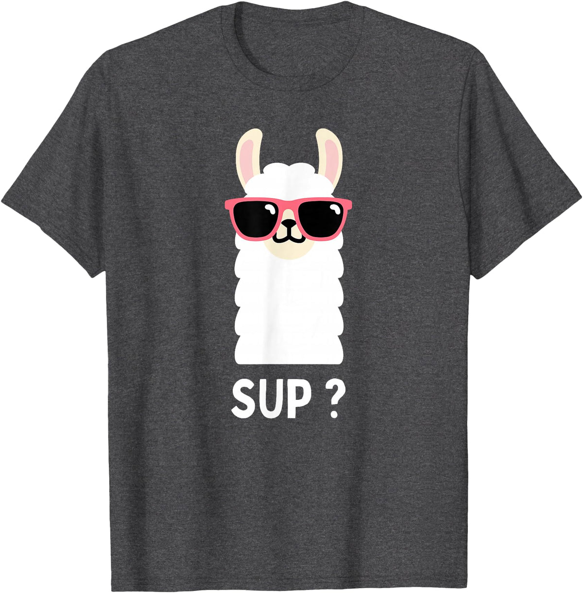 Llama Costume For Boys Funny Llama Kids T-Shirt - Dark Heather Grey