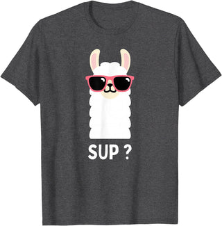 Llama Costume For Boys Funny Llama Kids T-Shirt - Dark Heather Grey
