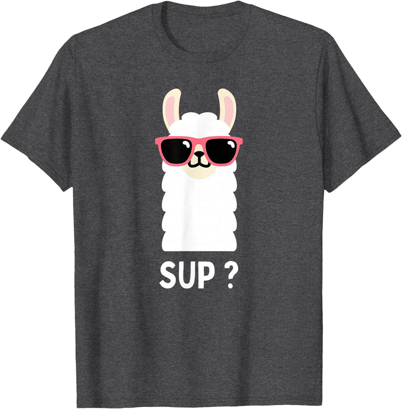 Llama Costume For Boys Funny Llama Kids T-Shirt - Dark Heather Grey