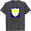 Bear Cave Designs British 8th Army, WW2, Desert Rats T-Shirt - Dark Heather Grey