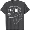 Funny Dog Lovers Gifts Labrador Retriever Dog T-Shirt - Dark Heather Grey