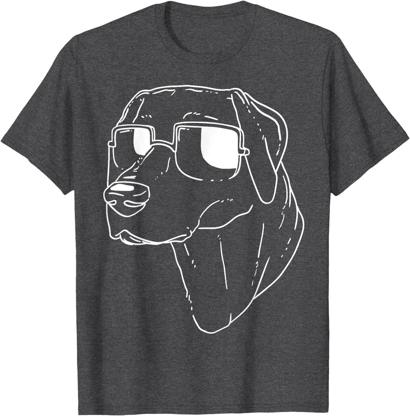 Funny Dog Lovers Gifts Labrador Retriever Dog T-Shirt - Dark Heather Grey