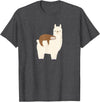Unique Animal Lover Apparel Decor & Gifts Outlet Sloth Riding Llama Funny Graphic for Women for Girls T-Shirt - Dark Heather Grey