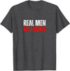 Funny Power Bottom Gay Bear Muscle Jock Daddy Hunk LGBTQ Real Men Get Facials Gay Pride Cruising - T-Shirt - Dark Heather Grey