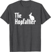 Bunny Father Funny Rabbit Lover Whisperer Easter Day Dad T-Shirt in Dark Heather Grey