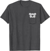 Pocket Koala Shirts Pocket Koala Bear T-Shirt - Dark Heather Grey