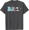 Cow Farm Themed Birthday Party Bro Cow Theme Birthday Party Brother Matching Family T-Shirt - Dark Heather Grey