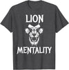 Lion Judah Shirts Animal Tees Lion Mentality Animal T-Shirt King Tees T-Shirt - Dark Heather Grey