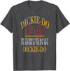 Dickie-Do Award My Tummy Sticks Out Further Than Quote T-Shirt - Dark Heather Grey