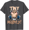 Weightlifting Hamster Tiny but Mighty! T-Shirt - Dark Heather Grey
