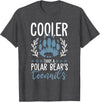 Polar Bear Apparel and Gifts Funny Polar Bear Quote - Cooler Than A Polar Bear's Toenails T-Shirt - Dark Heather Grey