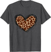 Giraffe Print Apparel Giraffe Heart Giraffe Print Clothes T-Shirt - Dark Heather Grey