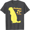 Green Cow Land Gopher It Funny Pun T-Shirt - Dark Heather Grey