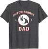 Dutch Rabbit Dad T-Shirt in Dark Heather Grey