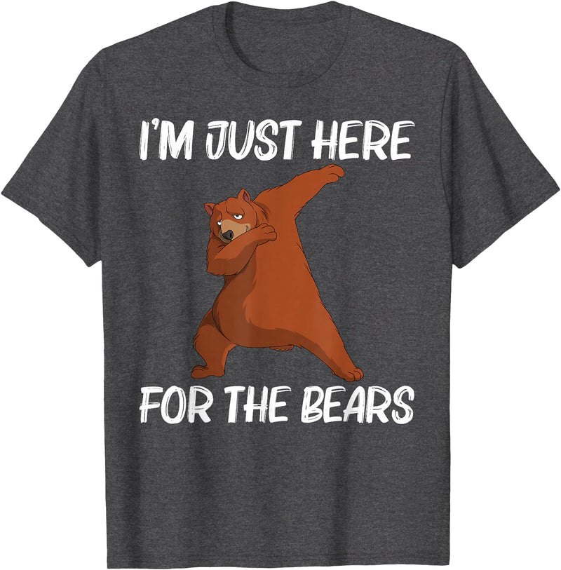 Cool Brown Wildlife Bear Hunters Mountain Clothes Funny Bear Gift For Men Women Bear Mammal Animal T-Shirt - Dark Heather Grey
