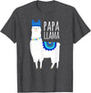 Mama Llama Lover Gifts by Memme Papa Llama T-Shirts for Men T-Shirt - Dark Heather Grey