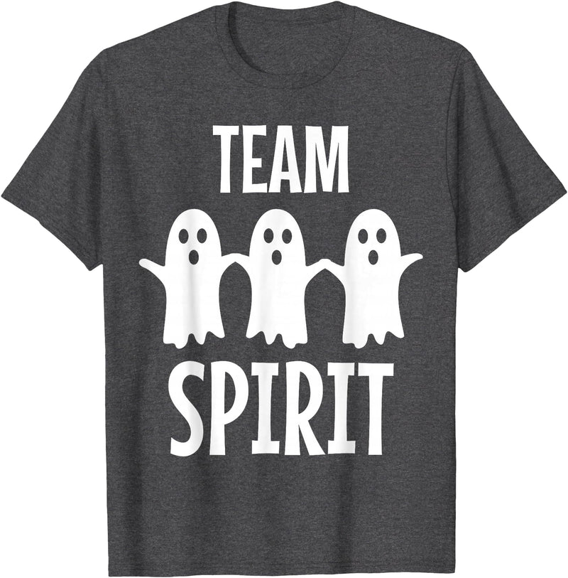 Ghost Halloween Gifts - Team Spirit Funny Ghost Pun - Team Spirit T-Shirt - Dark Heather Grey